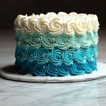 Blue Ombre Cake