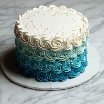 Blue Ombre Cake