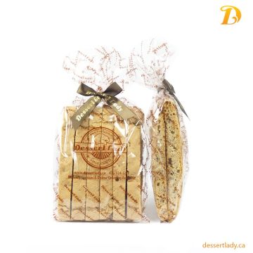 Candied Ginger Mixed Nuts Biscotti