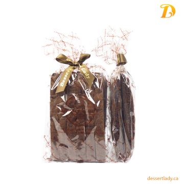 Double Chocolate Cranberry Espresso Biscotti (12 Pieces)