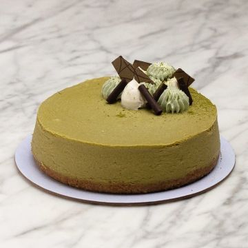 White Chocolate Matcha Cheesecake
